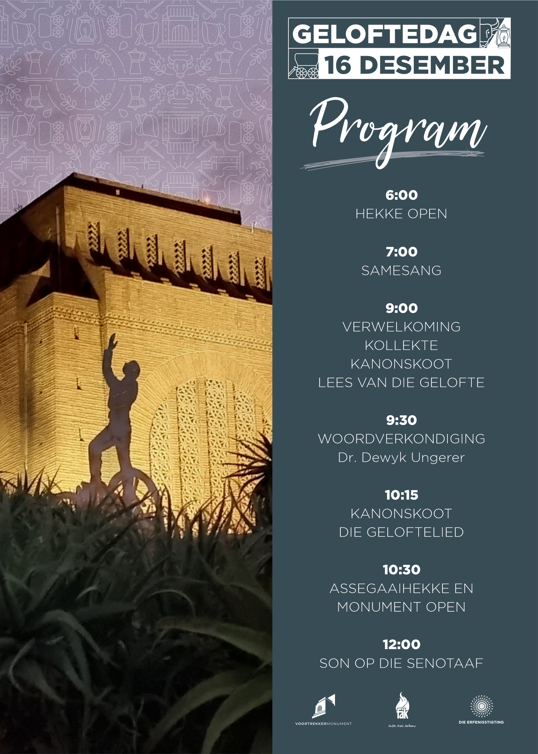 Geloftedag Program